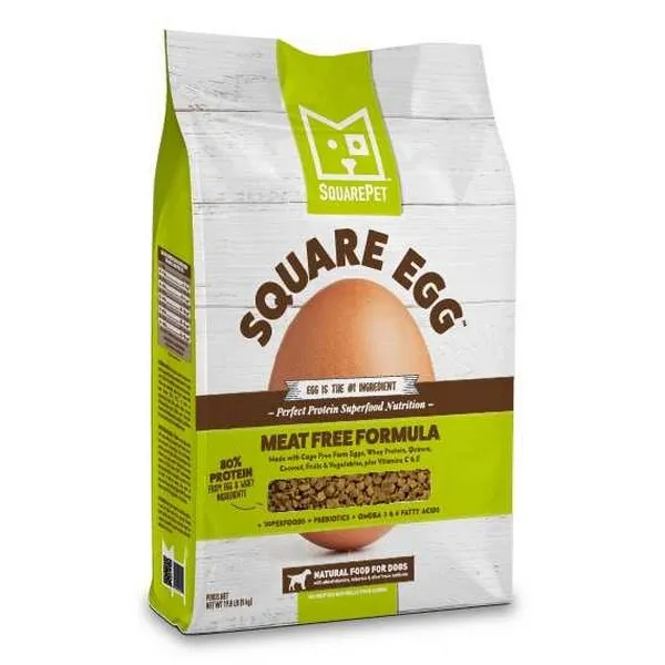 4.4 Lb Squarepet Egg Canine Meat Free - Treats